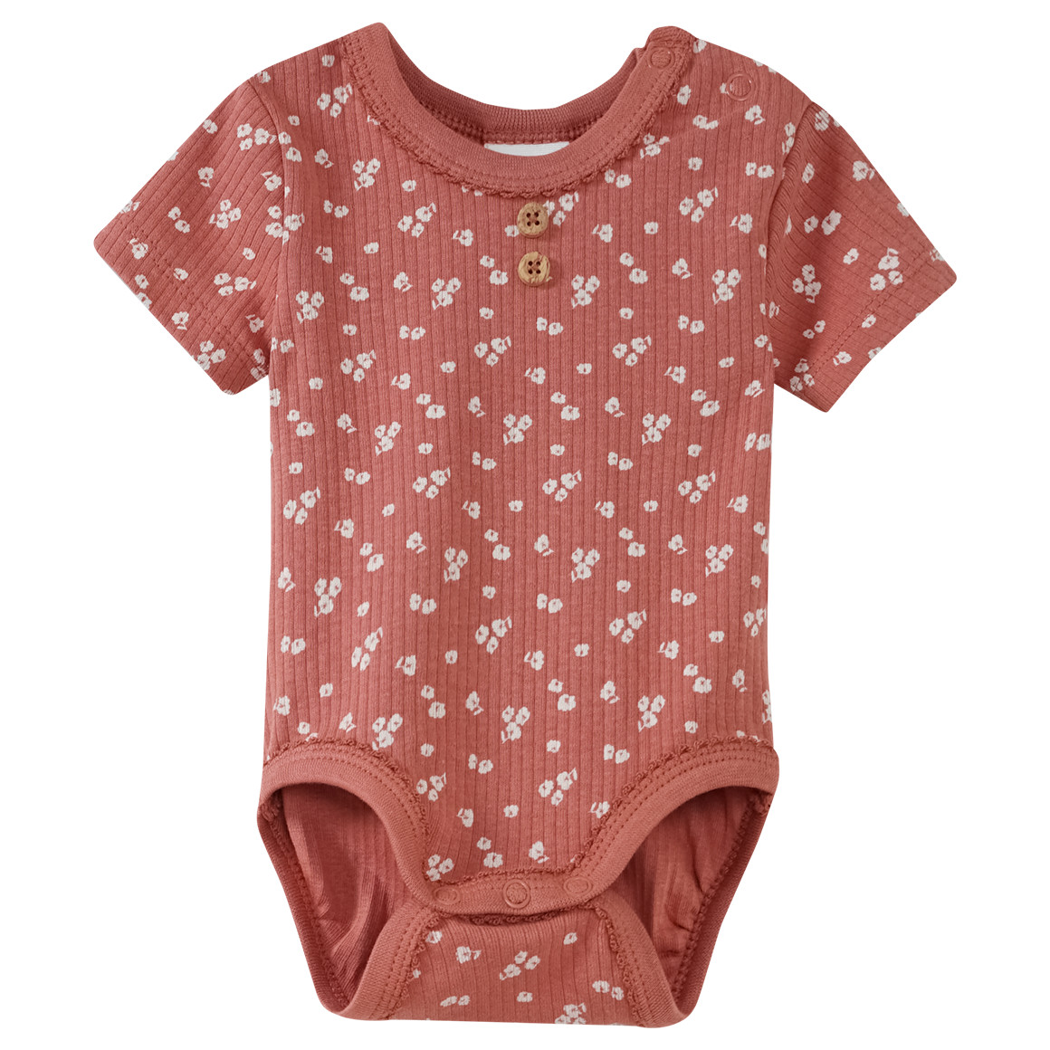 3 Baby Bodys mit Rippstruktur