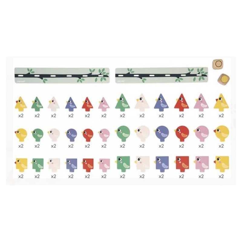 Tri de formes couleurs et tailles Oiseaux