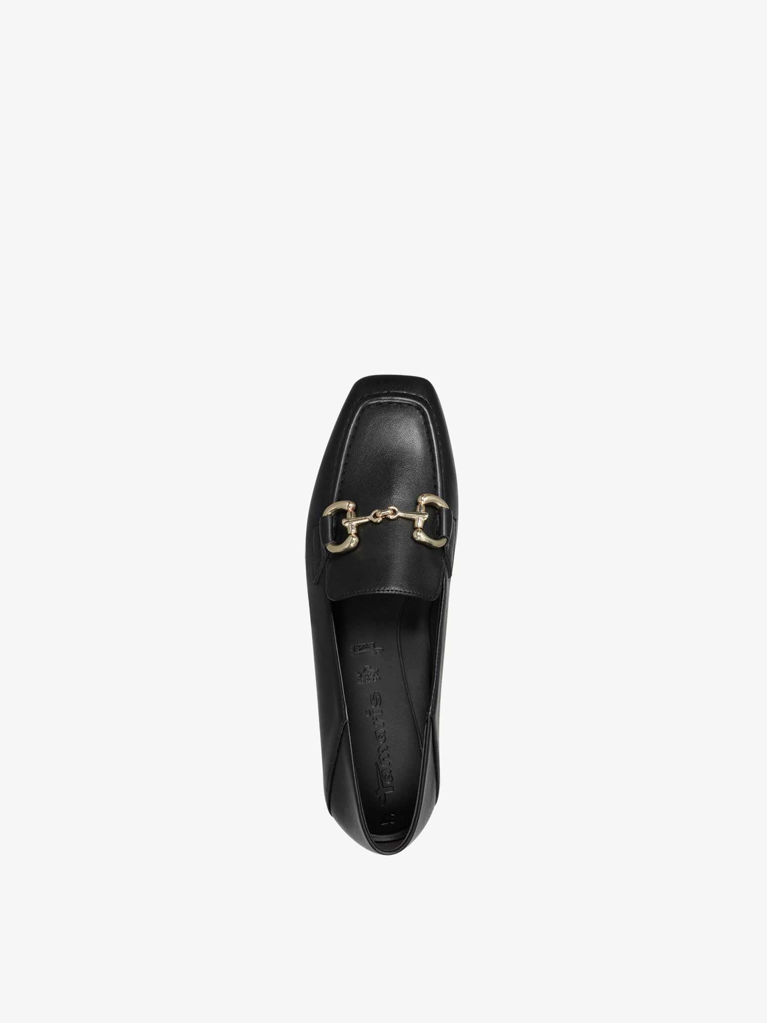Slipper en cuir - noir