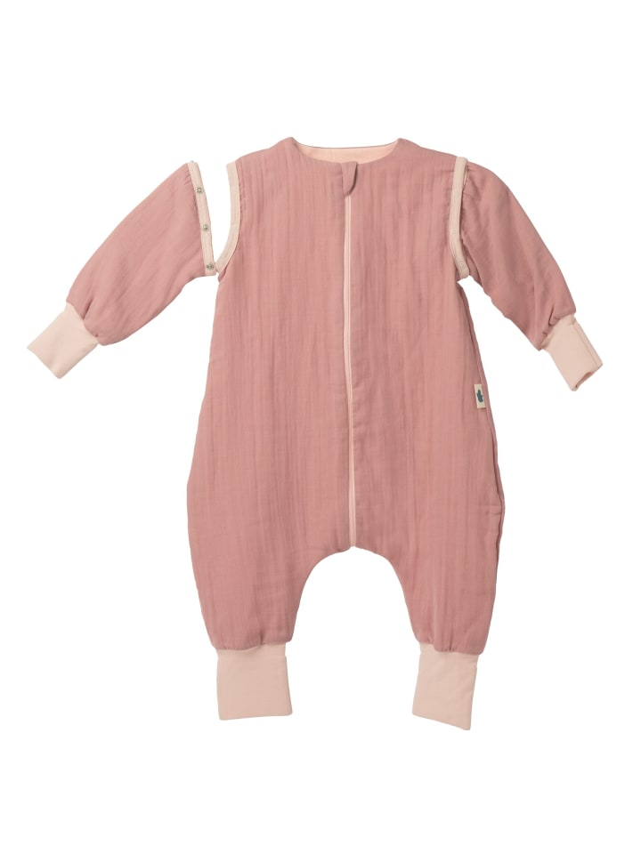 Mababu Schlafsack 0.5 TOG aus Bio-Baumwolle Musselin in dusty rose günstig kaufen
