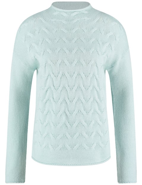 Wollpullover mit Kaschmiranteil