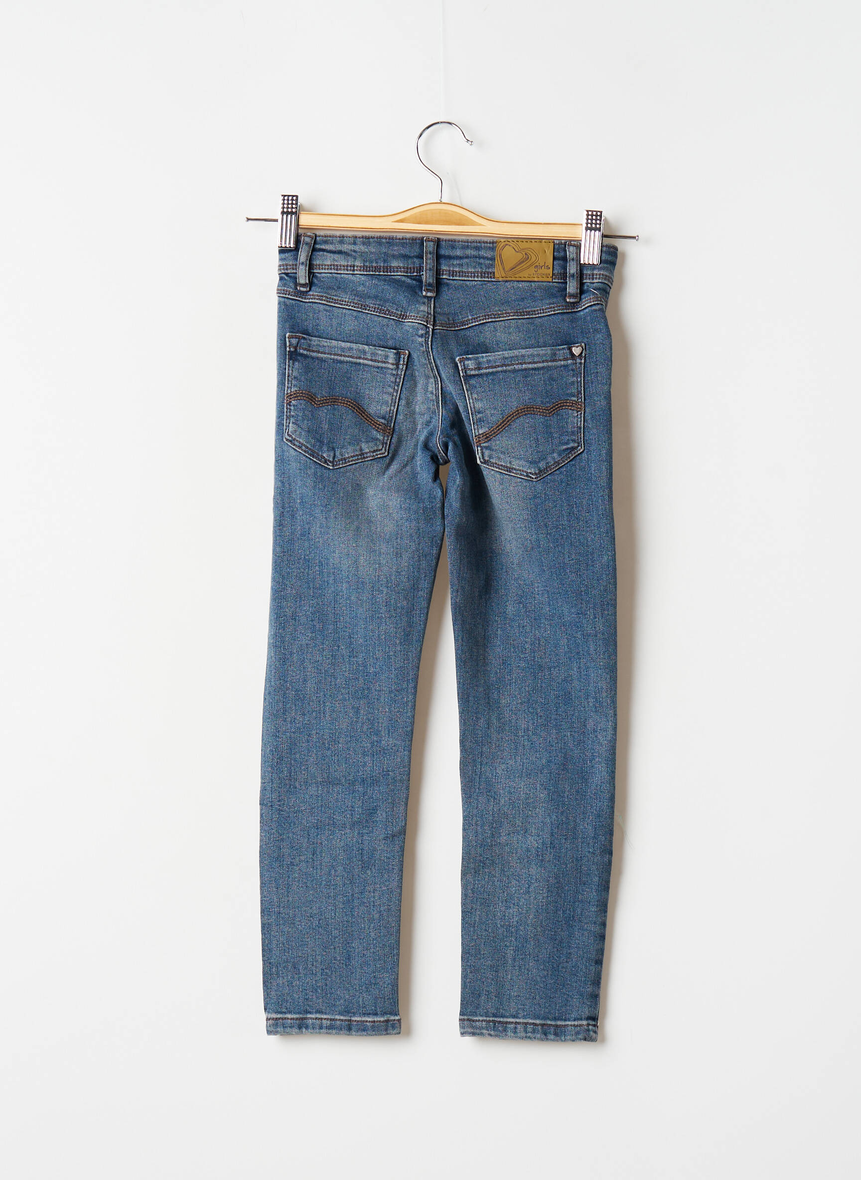 Stooker Jeans Coupe Slim Fille couleur bleu