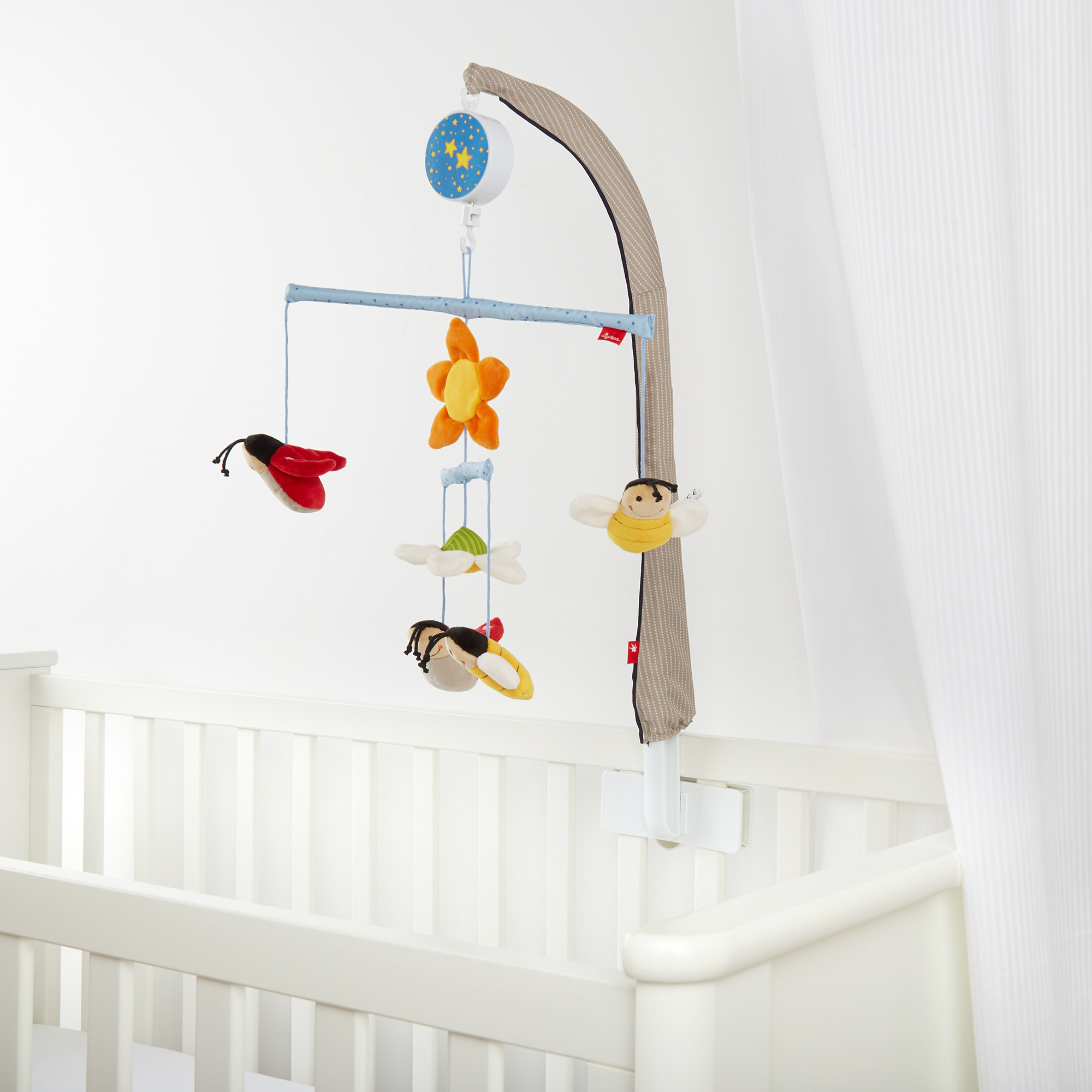 Mobile-Halter mit der Melodie Brahms Wiegenlied