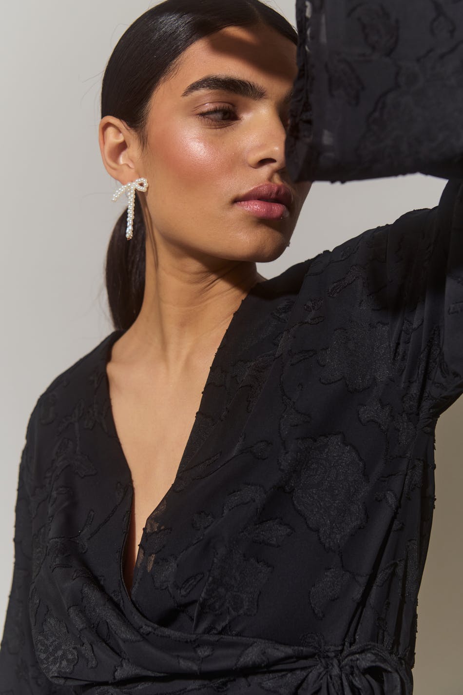 Floral wrap dress