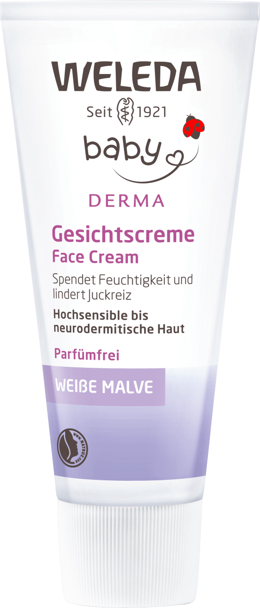 Baby Gesichtscreme Derma Weiße Malve, 50 ml