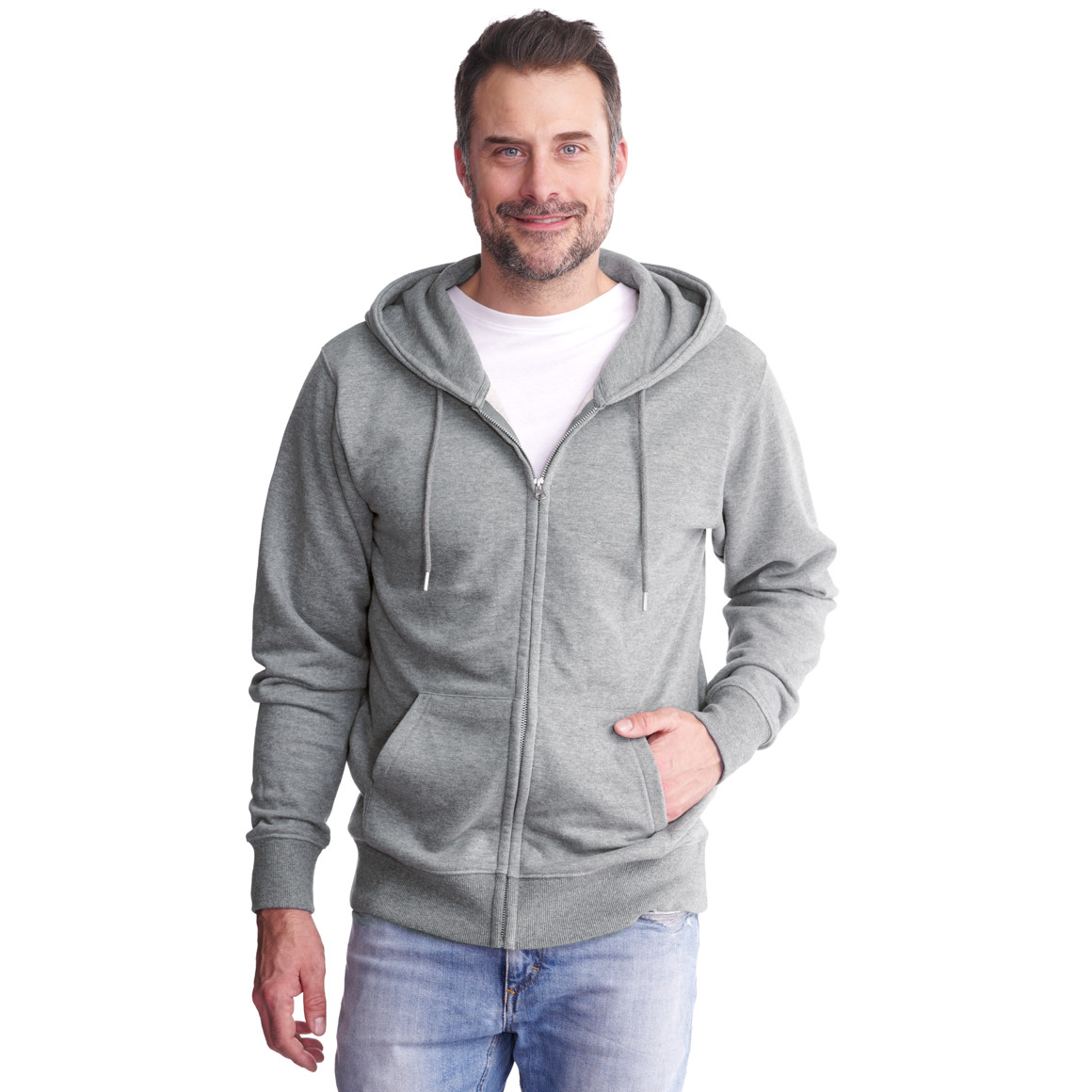 Herren Sweatjacke mit Kapuze