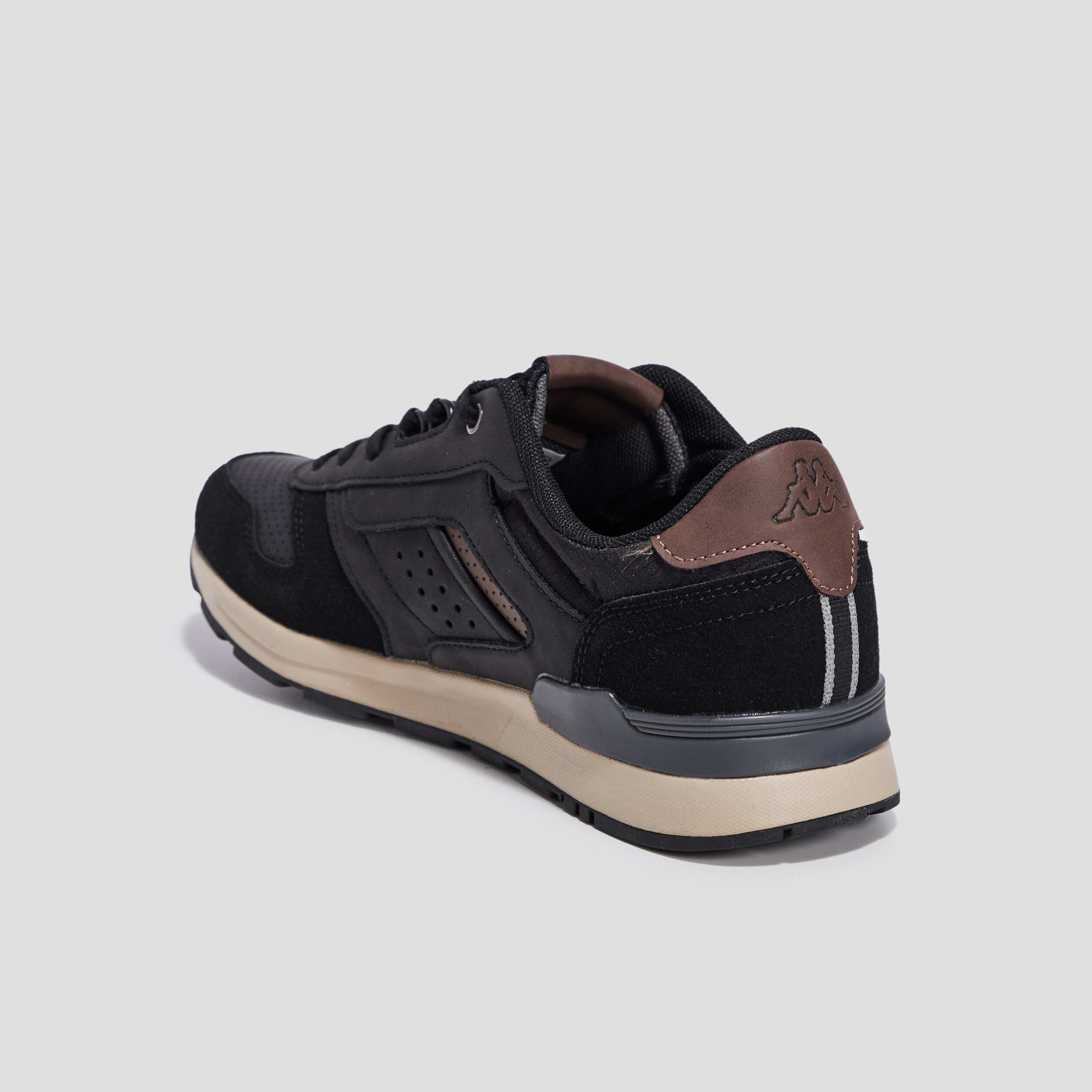 Runnings à lacets Kappa Midiano noir homme | La Halle