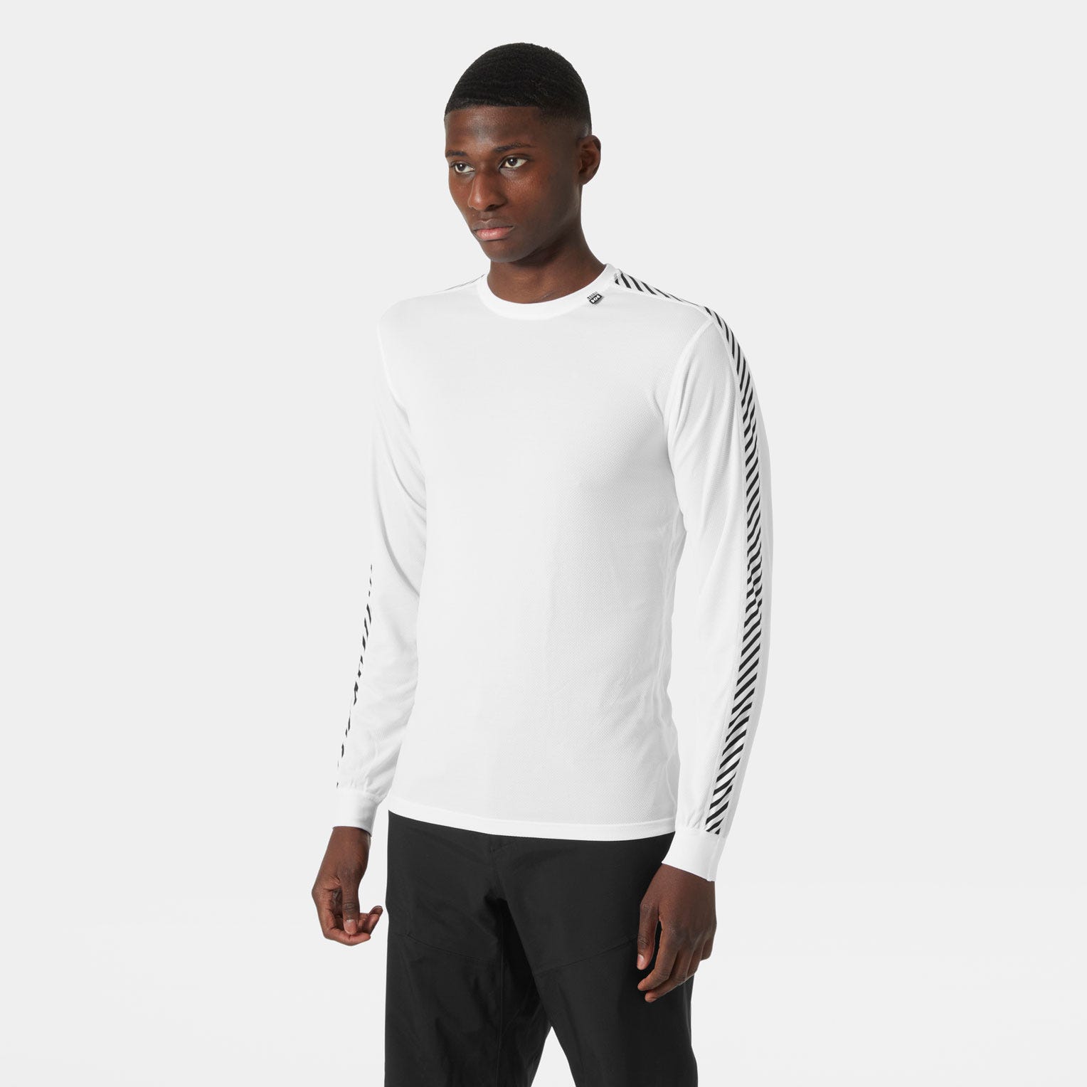 Men's HH LIFA® Stripe Long-Sleeve Crew Base Layer