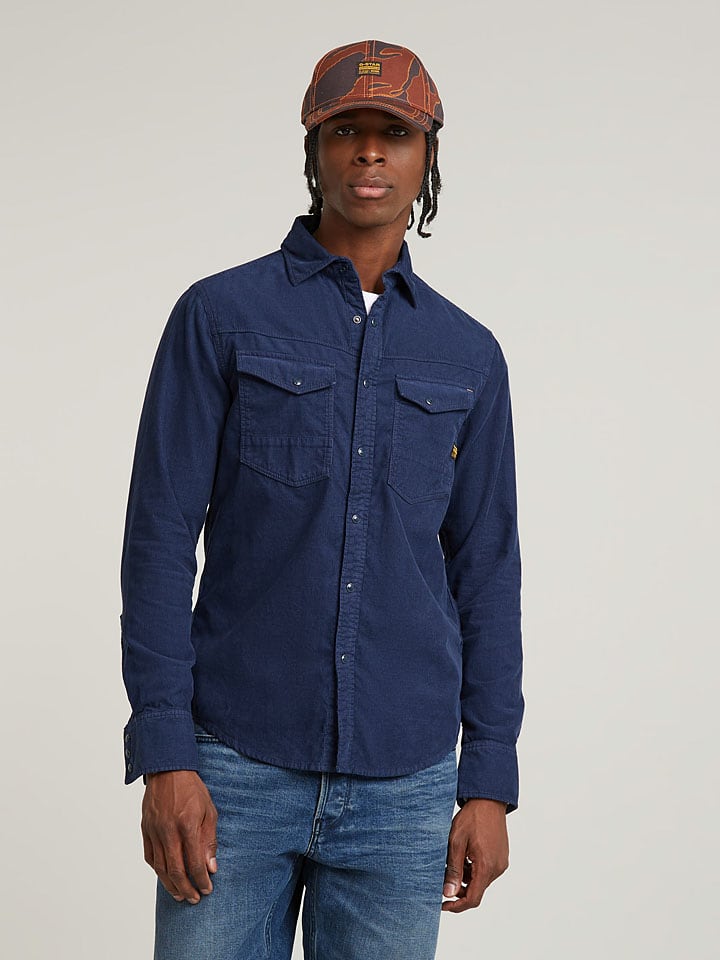 G-Star Hemd - Slim fit - in Dunkelblau günstig kaufen