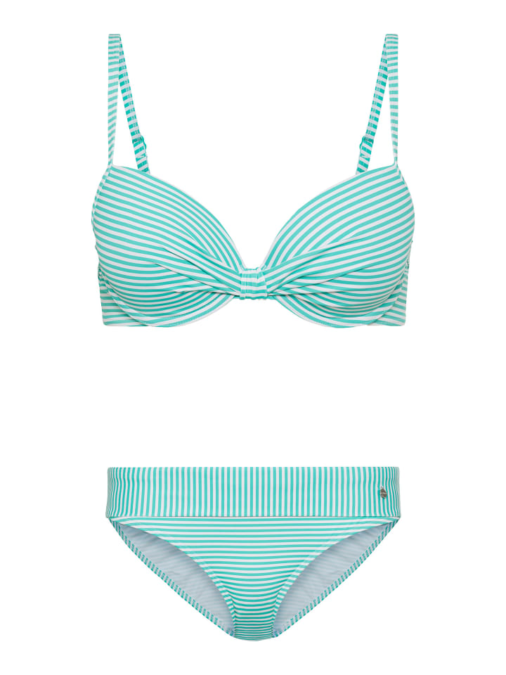 s.Oliver Bügel-Bikini in mint-weiß günstig kaufen
