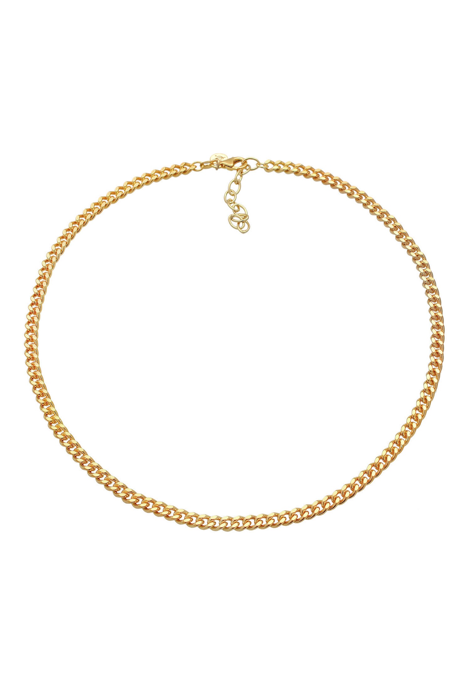 Elli PREMIUM Choker pentru femei, lanț tip bardă, model Basic Noble Classic Blogger, din argint 925