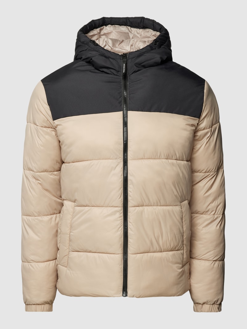 Steppjacke mit Stehkragen Modell 'ETOBY' in beige