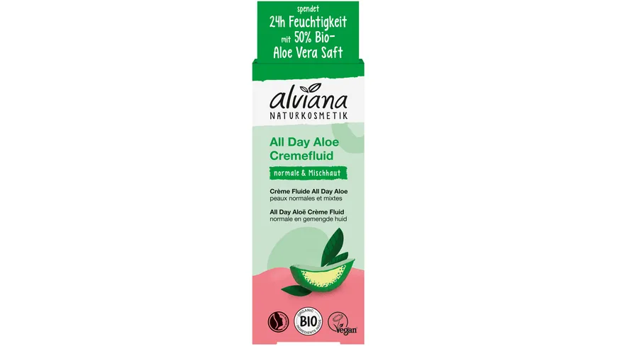 alviana All Day Aloe Cremefluid Tagespflege 50 ml