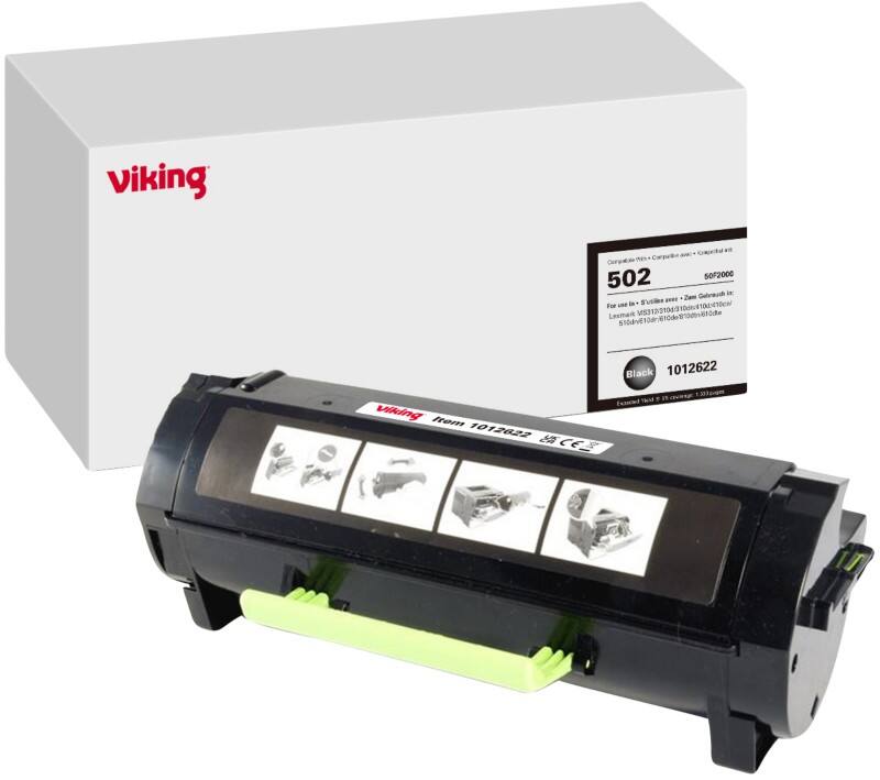 Viking Kompatibel Lexmark Tonerkartusche 50F2000 Schwarz