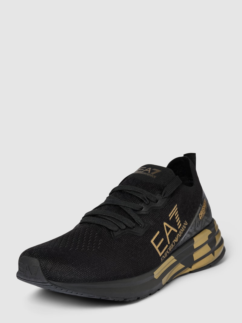Sneaker mit Label-Details Modell 'CRUSHER' in schwarz