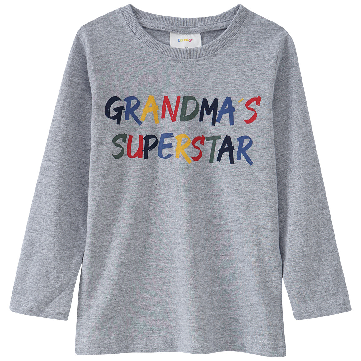 Kinder Langarmshirt mit Message-Print