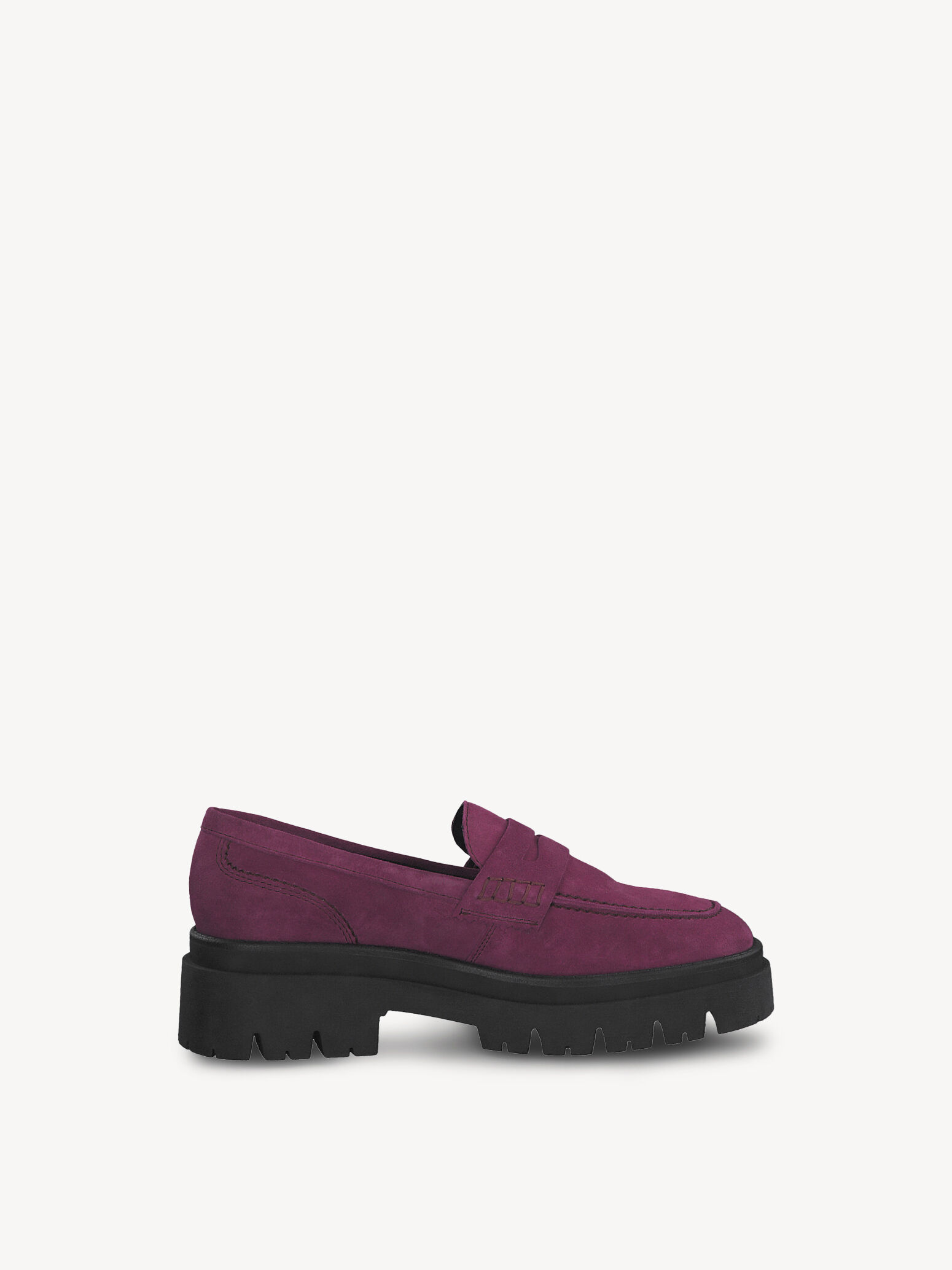 Slipper en cuir - rose fuchsia