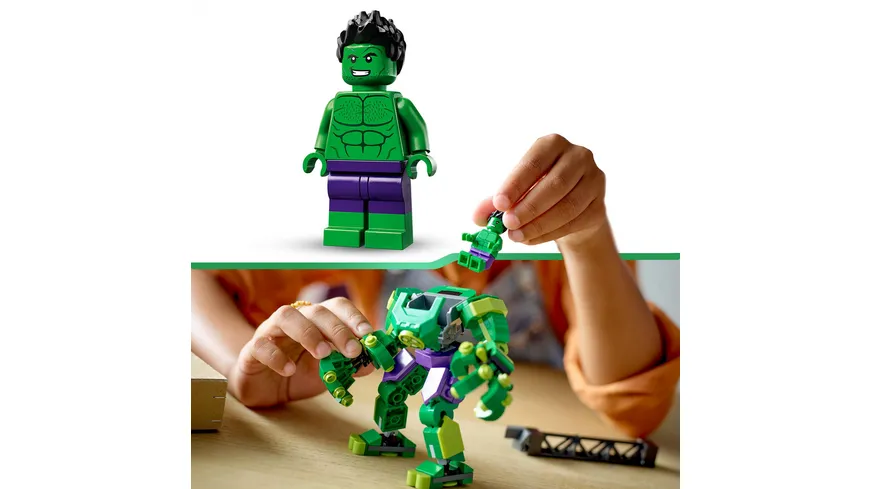 LEGO Marvel 76241 Hulk Mech Set, Avengers-Spielzeug Action-Figur