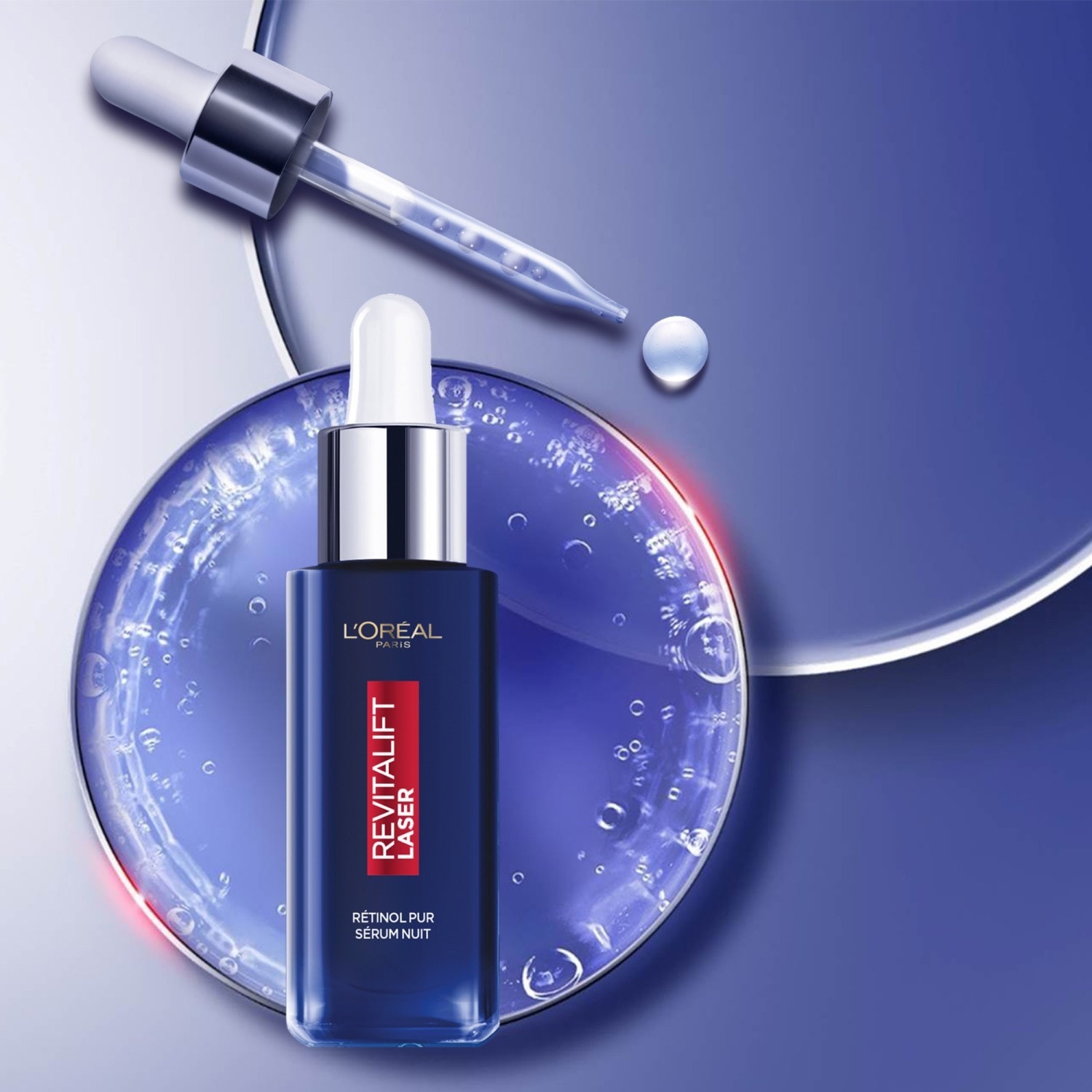 L'Oréal Paris Laser Nachtserum mit reinem Retinol gegen tiefe Falten