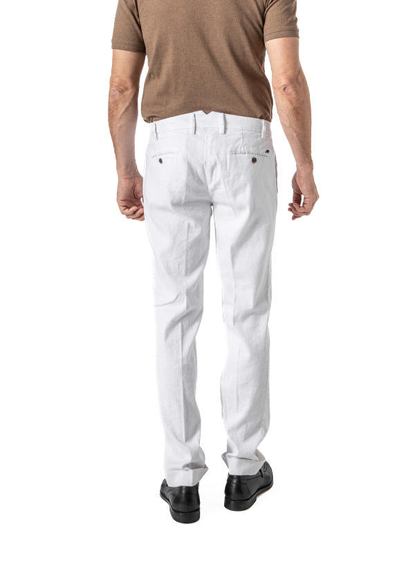 Mason's, Bundfaltenhose, Regular Fit, Leinen, weiß