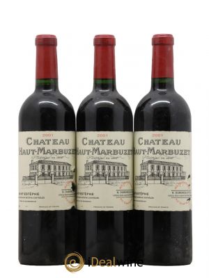 Château Haut Marbuzet  2001 - Lot de 3 Bouteilles