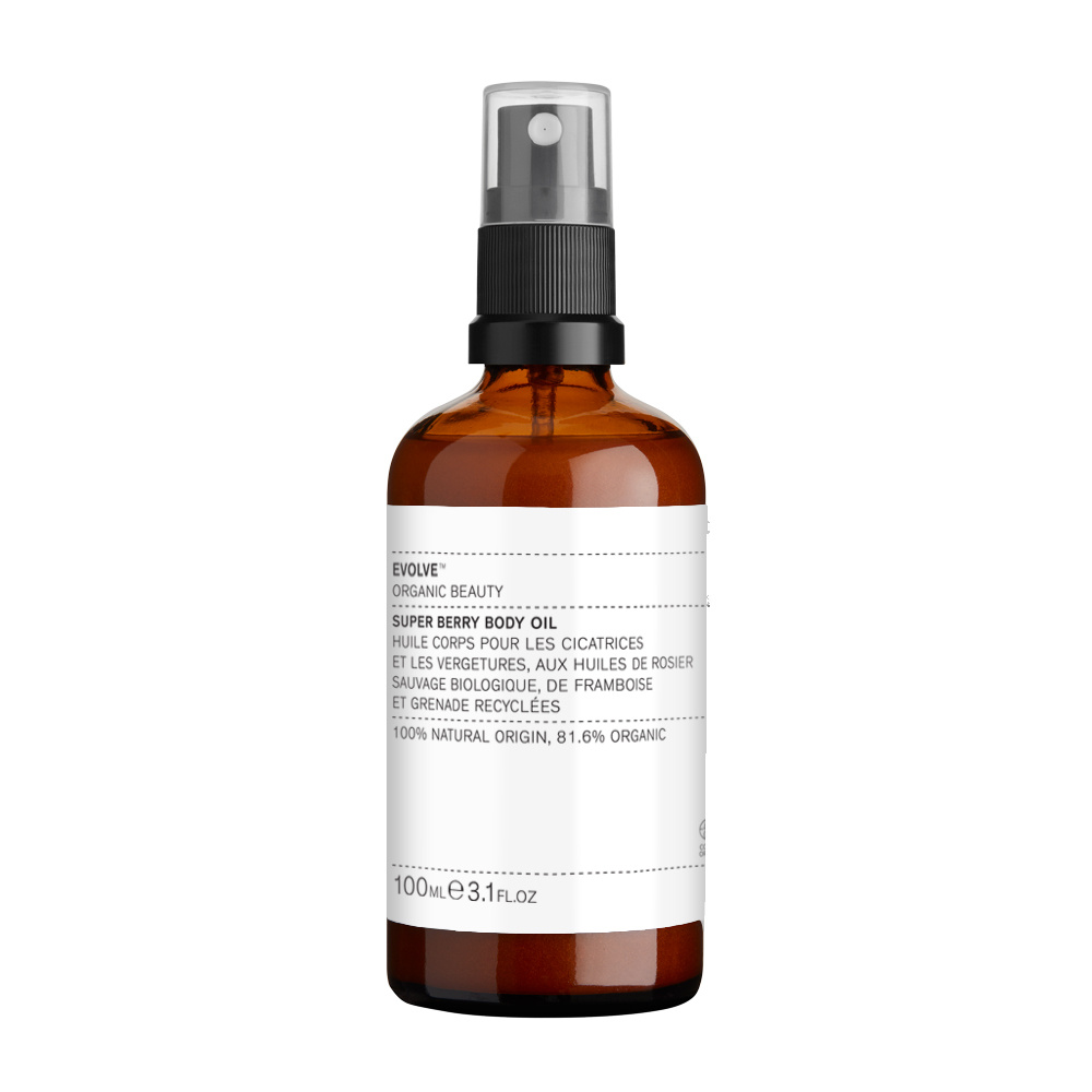 evolve organic beauty SUPER BERRY BODY OIL HUILE DE CORPS AUX SUPER PETITS FRUITS