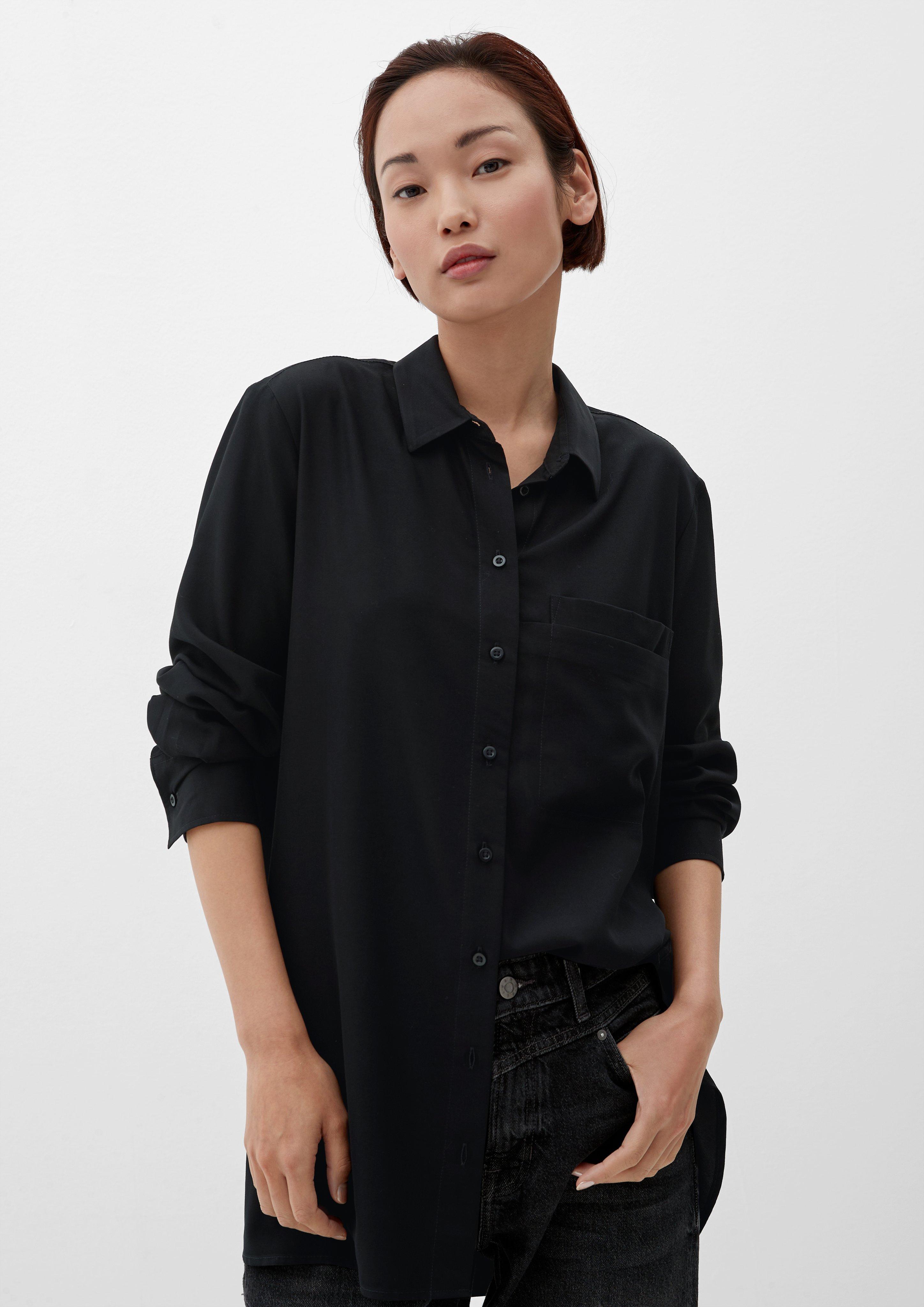 Twill-Bluse aus Viskosemix  2124829-9999