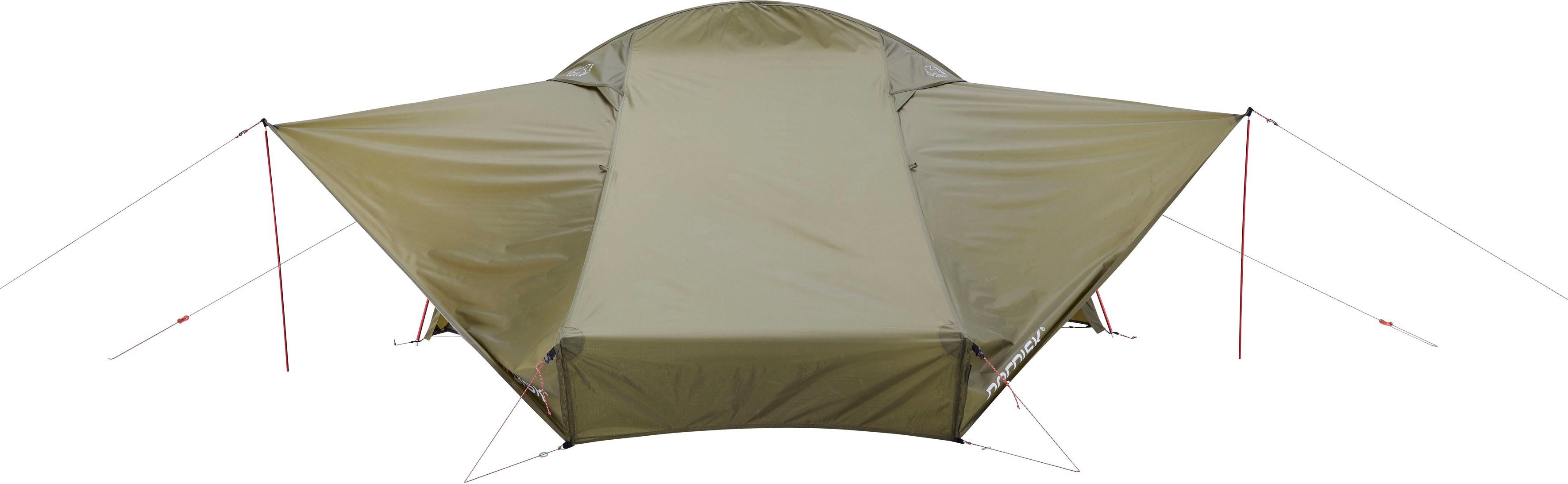 Nordisk Tunnelzelt Telemark 2.2 PU Tent Dark Olive, Personen: 2 (Packung, 1 tlg)