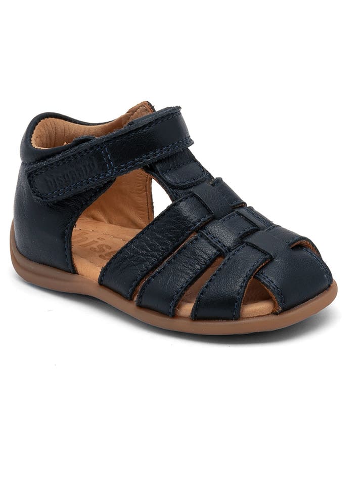 bisgaard Leder-Halbsandalen in Dunkelblau günstig kaufen