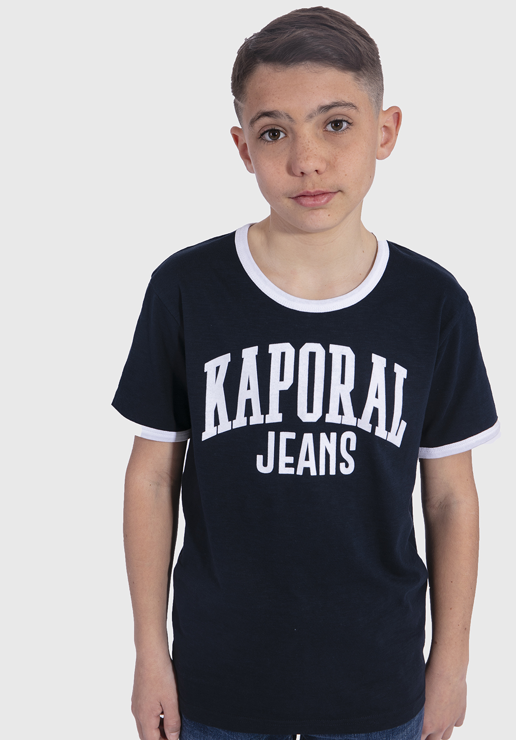 METRO  T-shirt régular bleu marine chiné Garçon
