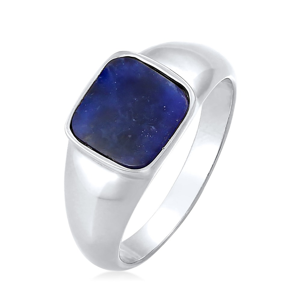 Elli PREMIUM Elli PREMIUM Bague Bague sceau Sodalite Carré Classique Bague