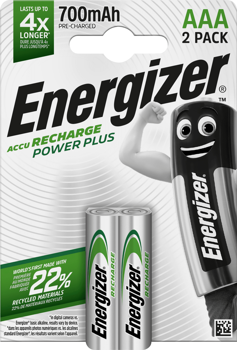 Akkus Recharge Power Plus AAA, 2 St