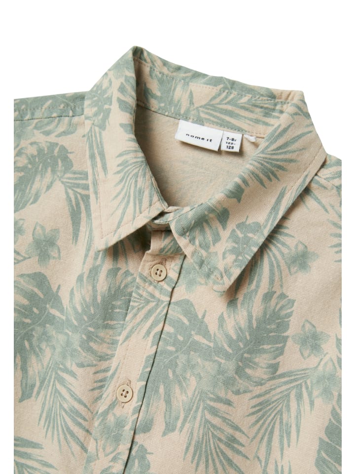 name it Hemd 'Hejon' in grün günstig kaufen