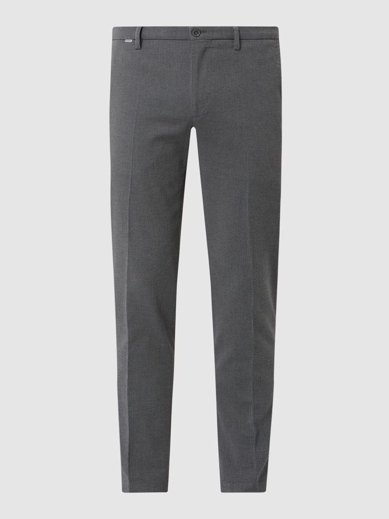 Slim Fit Stoffhose mit Stretch-Anteil Modell 'CiBrody' in dunkelgrau meliert
