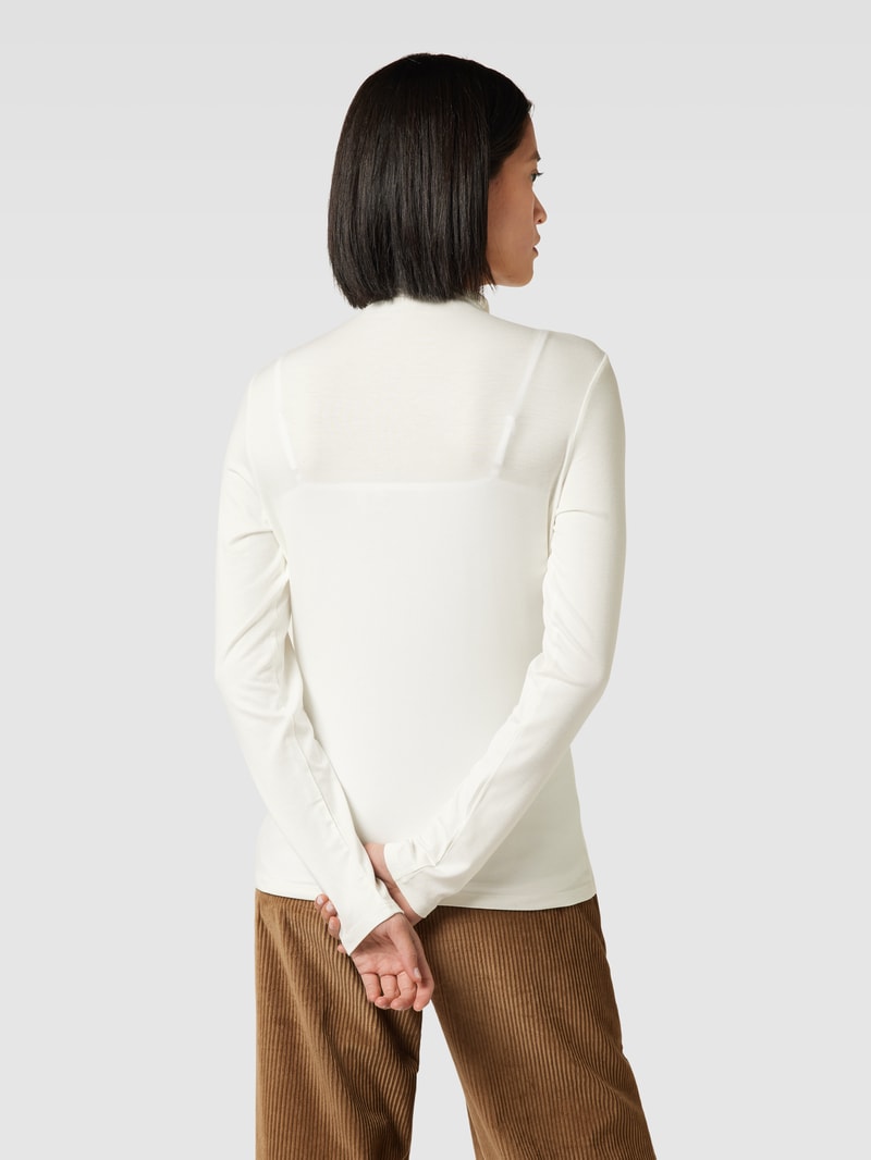 Longsleeve mit Turtleneck Modell 'Sayar' in offwhite