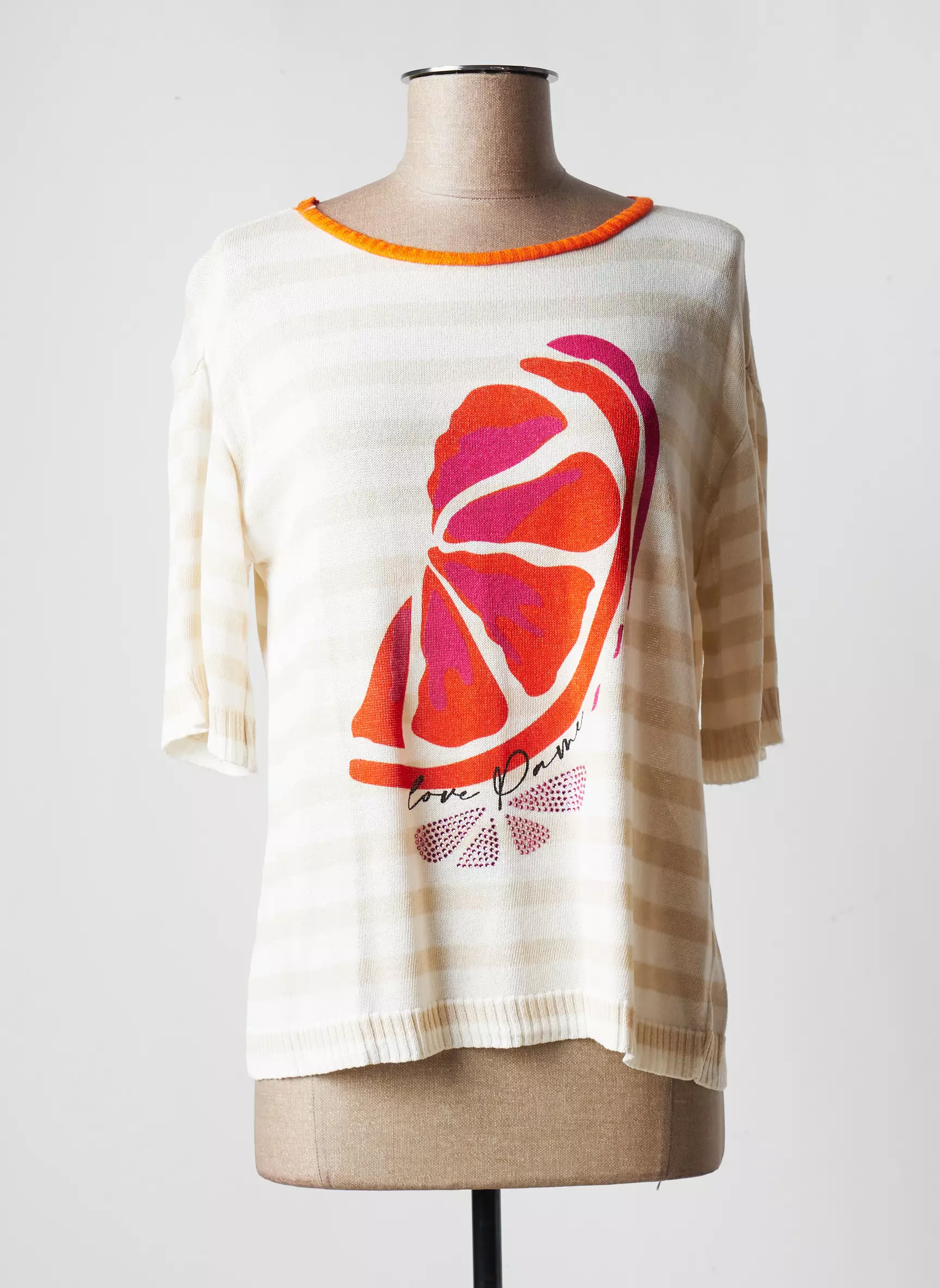 Pame Carrioni Pulls Femme couleur beige