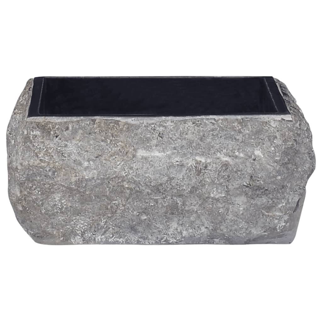 vidaXL Waschbecken Waschbecken Schwarz 30x30x13 cm Marmor