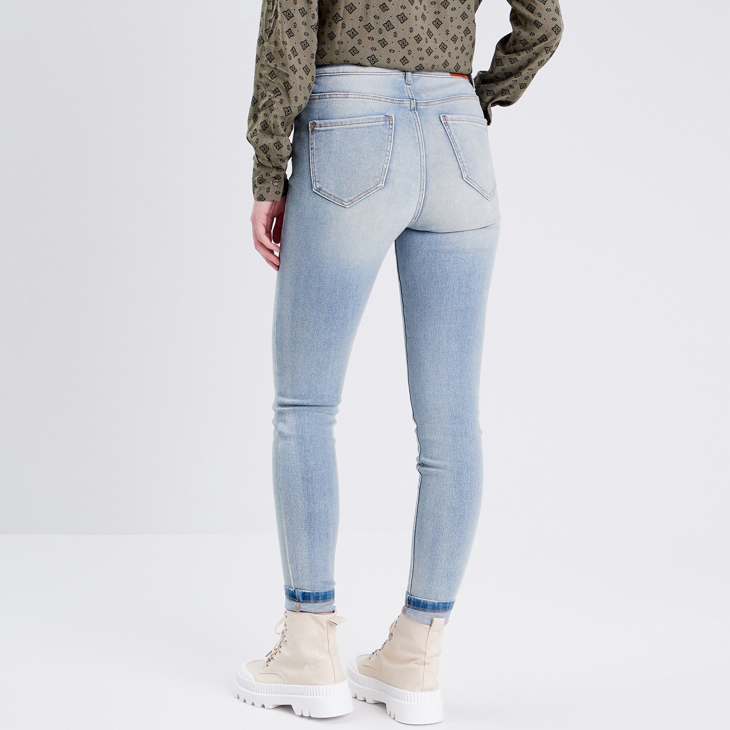 Jeans skinny denim bleach femme | Cache Cache