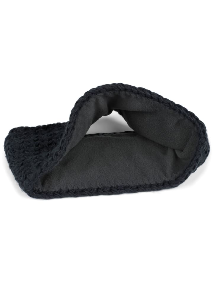 styleBREAKER Gehäkeltes Stirnband in Dunkelblau günstig kaufen onesize