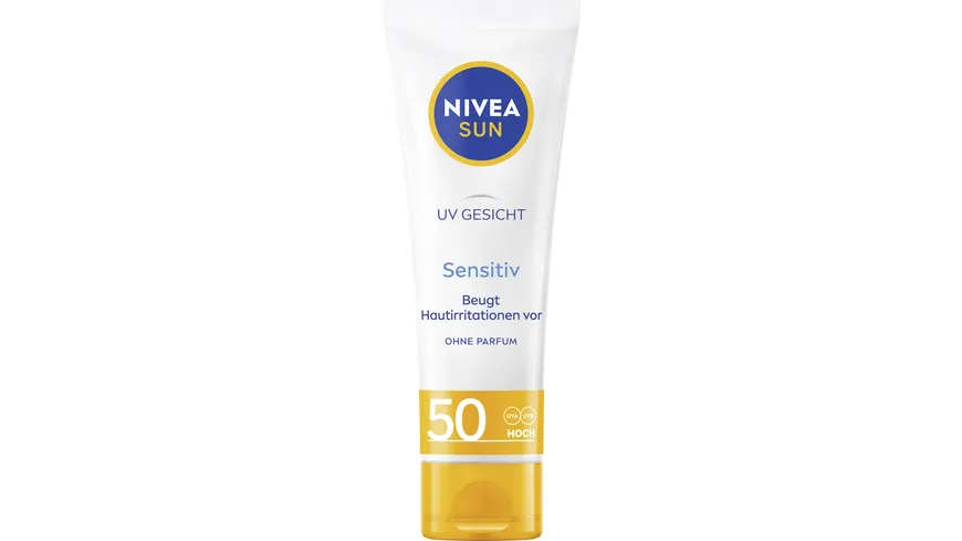 NIVEA Sun UV Gesicht sensitiv Sonnenschutz LF50 50 ml