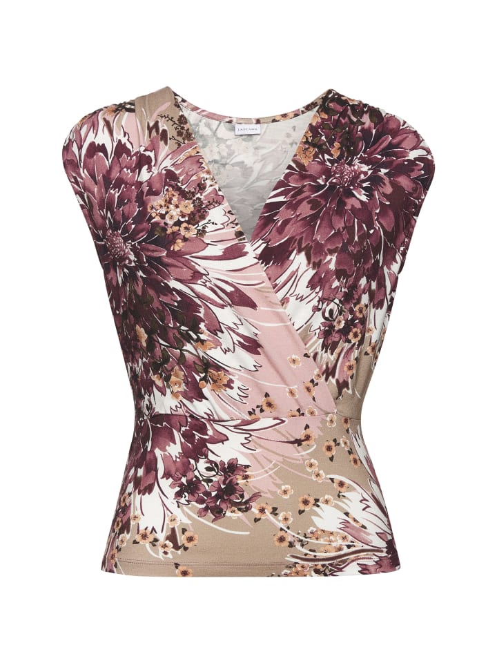 LASCANA Shirttop in taupe-beere bedruckt günstig kaufen