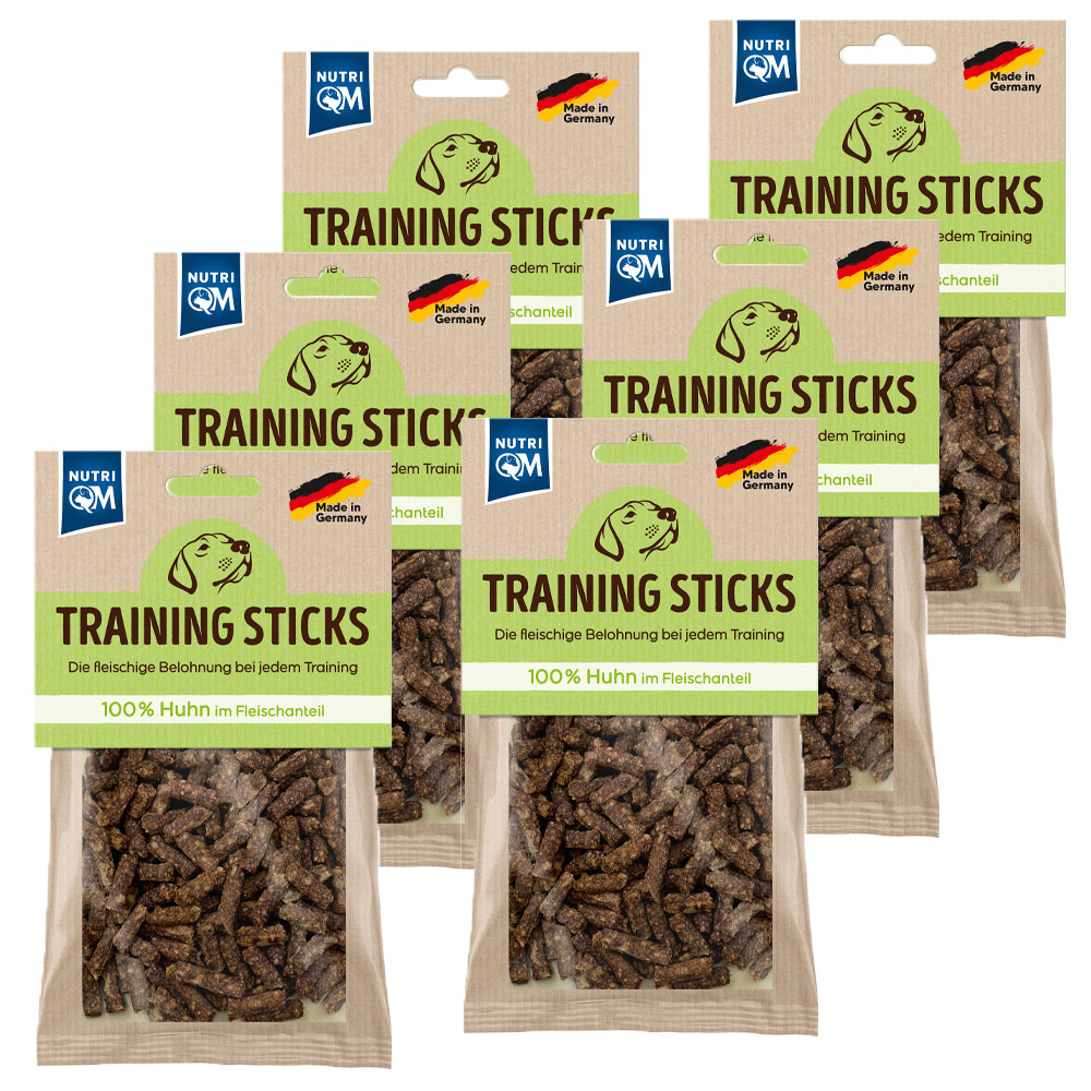 PetCom NutriQM Training Sticks Huhn 100g - 6er Set