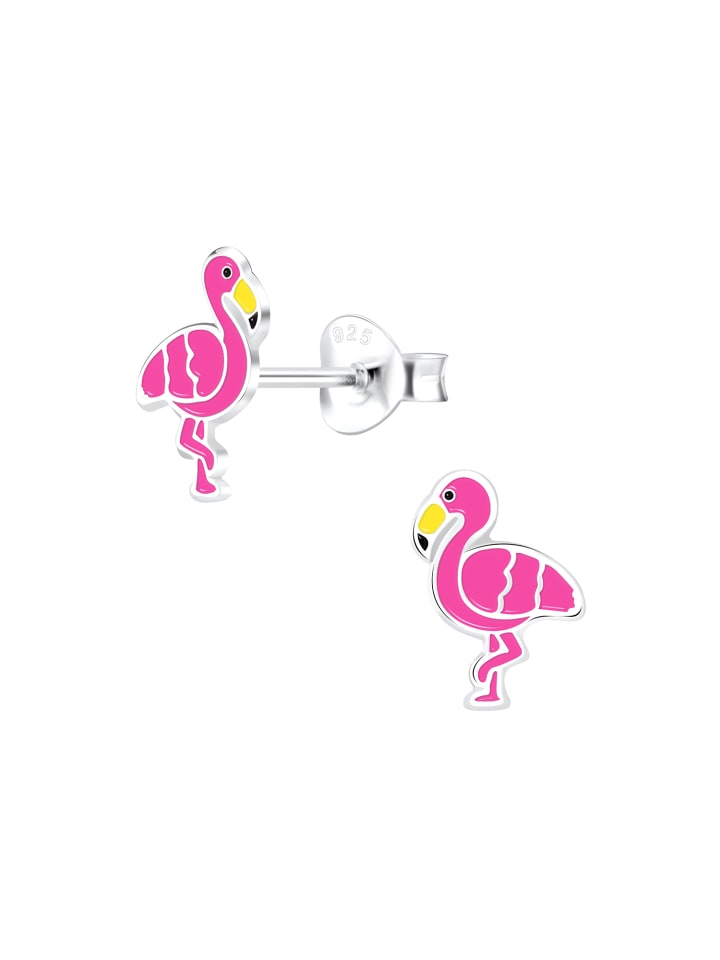 Alexander York Ohrringe, Ohrstecker-Set Flamingo, Regenbogen, Alpaka, 3-tlg. günstig kaufen onesize