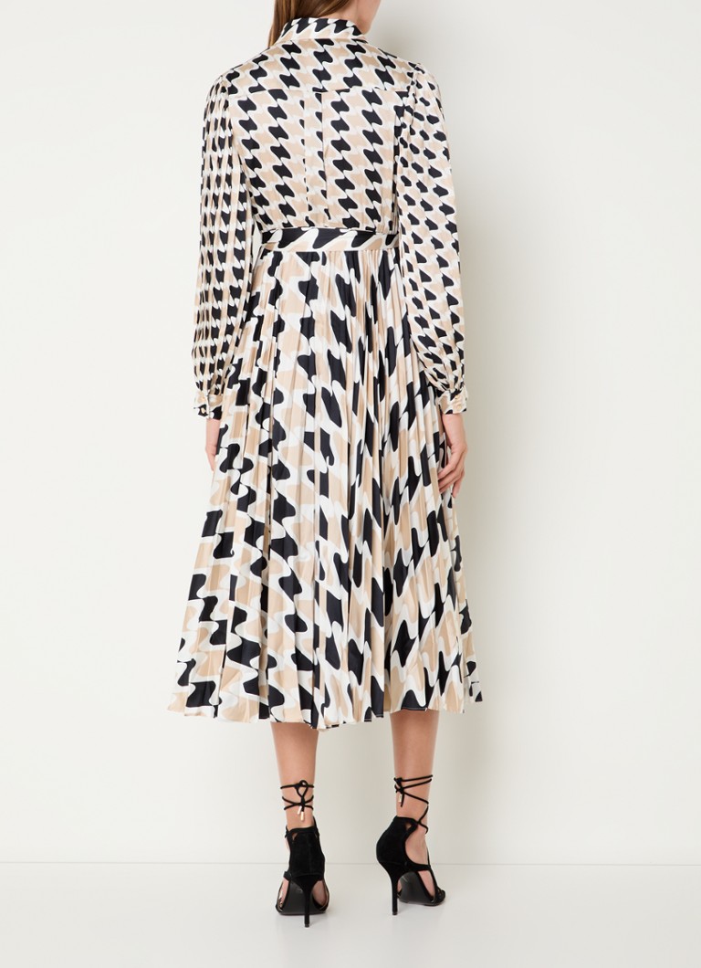 Robe tunique midi Phase Eight Lyric avec ceinture plissée et à nouer