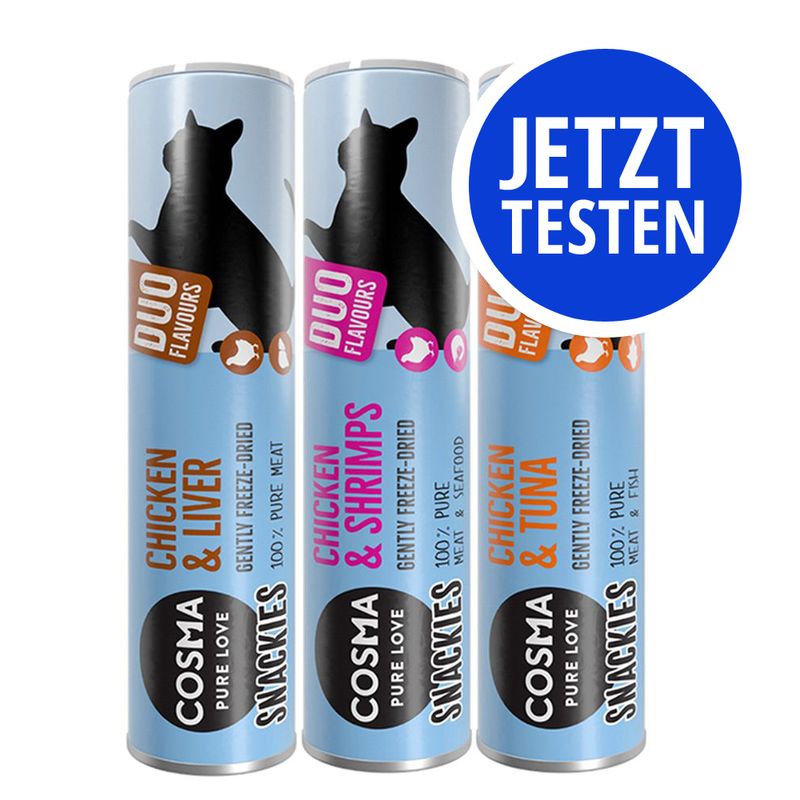 Probierpaket Cosma Snackies DUO zu TOP-Preisen