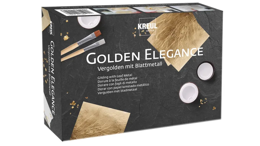 KREUL Vergolden mit Blattmetall Set Golden Elegance gold