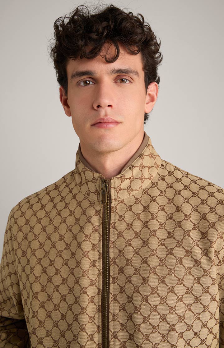 Cornflower-Jacke Escor in Beige/Braun gemustert