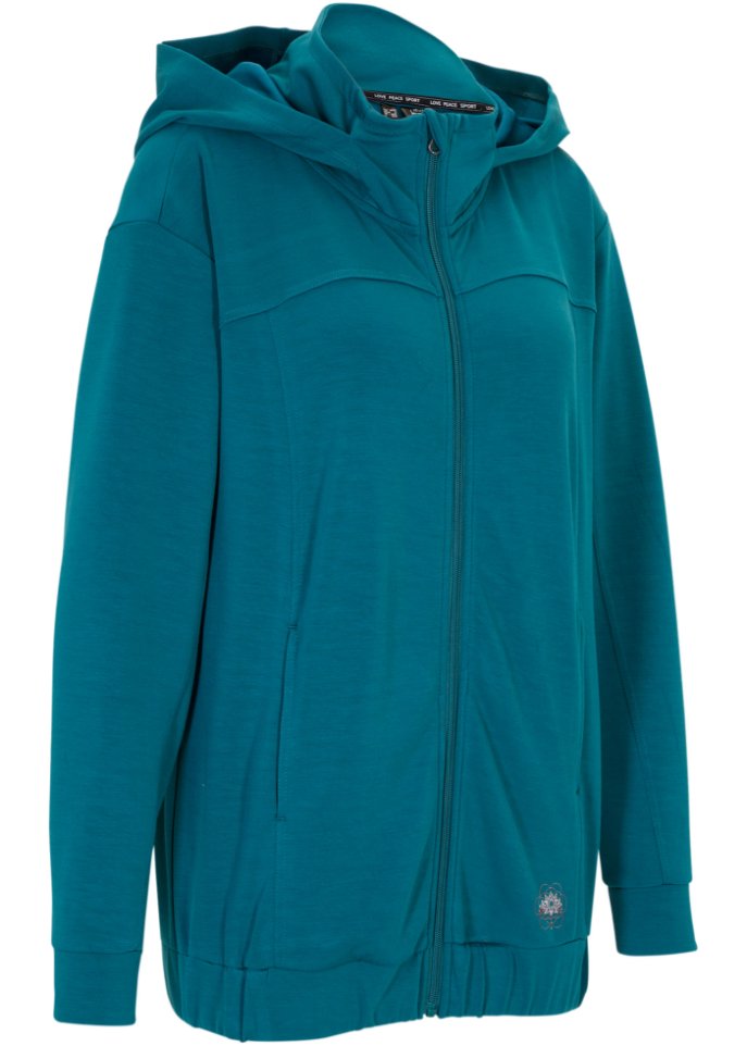 Ultrasofte Kapuzen-Sweatjacke mit Modal