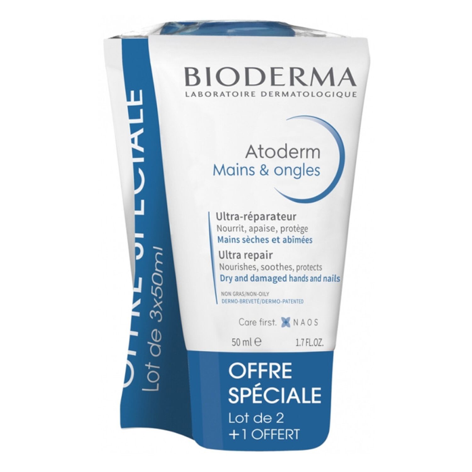 Bioderma Atoderm Crème Mains & Ongles 3 x 50 ml