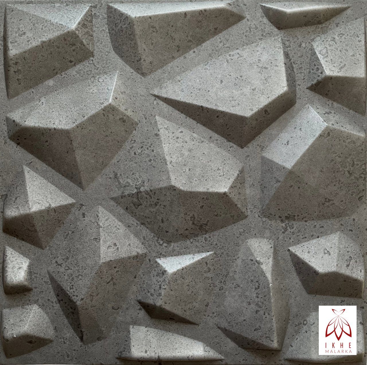 IKHEMalarka 3D Wandpaneel 4m²/16PCS Wandverkleidung Deckenpaneele POLYSTYROL Betonlook, BxL: 50,00x50,00 cm, 0,50 qm